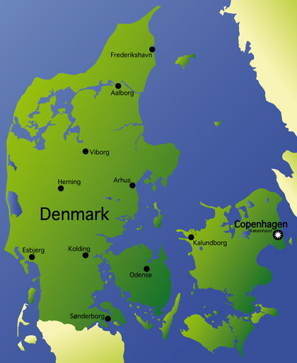 Denmark Location Size And Extent 1947