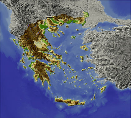 Greece Topography 1952