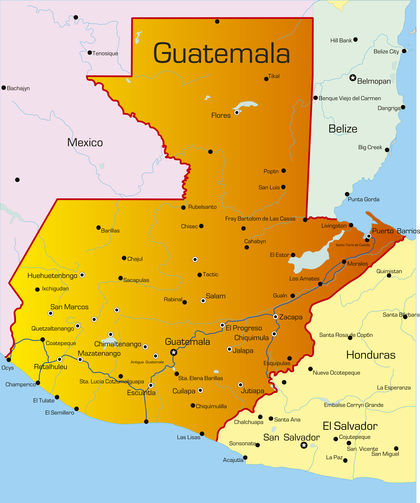 Guatemala Location Size And Extent 1859