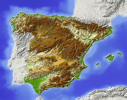 Spain Topography 1717