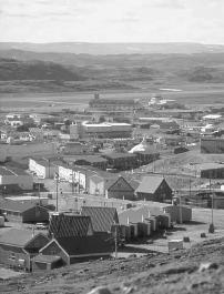 Iqaluit, on Frobisher Bay, is an urban Inuit settlement. Iqaluit is the capital of the new territory of Nunavut, which formerly was the eastern part of the Northwest Territories until 1999. Douglas Walker, Economic Development & Tourism, GNWT.