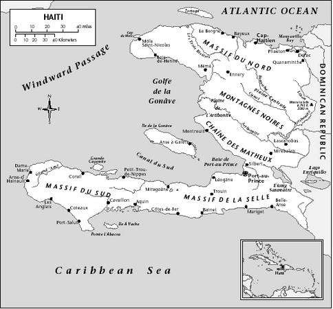 LOCATION: 18°1′ 42″ to 20°5′ 44″ N; 71°38′ to 74°28′ 45″ W. BOUNDARY LENGTHS: Dominican Republic, 275 kilometers (171 miles); total coastline, 1,771 kilometers (1,098 miles). TERRITORIAL SEA LIMIT: 12 miles.