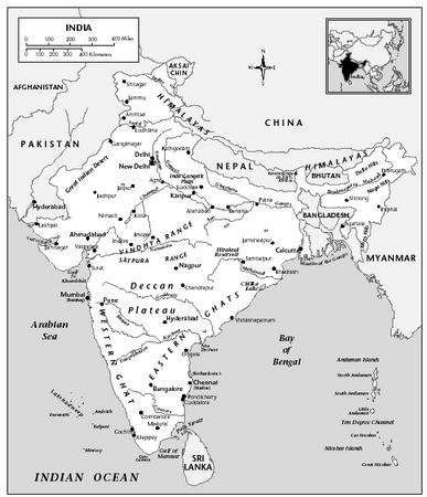 LOCATION: 8°4′ to 37°6′ N; 68°7′ to 97°25′ E. BOUNDARY LENGTHS: Nepal, 1,690 kilometers (1,050 miles); Bhutan, 605 kilometers (373 miles); Myanmar, 1,463 kilometers (910 miles); Bangladesh, 4,053 kilometers (2,520 miles); total coastline, 7,000 kilometers (4,360 miles); Pakistan, 2,912 kilometers (1,800 miles). TERRITORIAL SEA LIMIT: 12 miles.