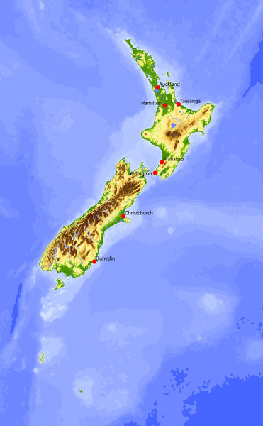 New Zealand Location Size And Extent 1745