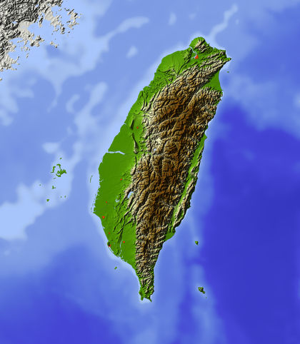 Taiwan Location Size And Extent 1507